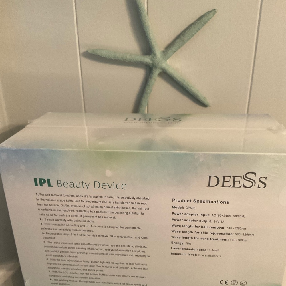 NWT DEESS Laser Hair Removal for Women and Men - Picture 3 of 8